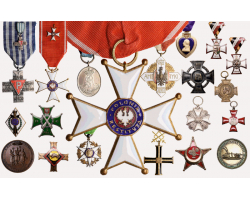 FALERYSTYKA, Ordery, Odznaki, Odznaczenia, Medale